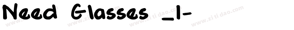 Need Glasses _1字体转换